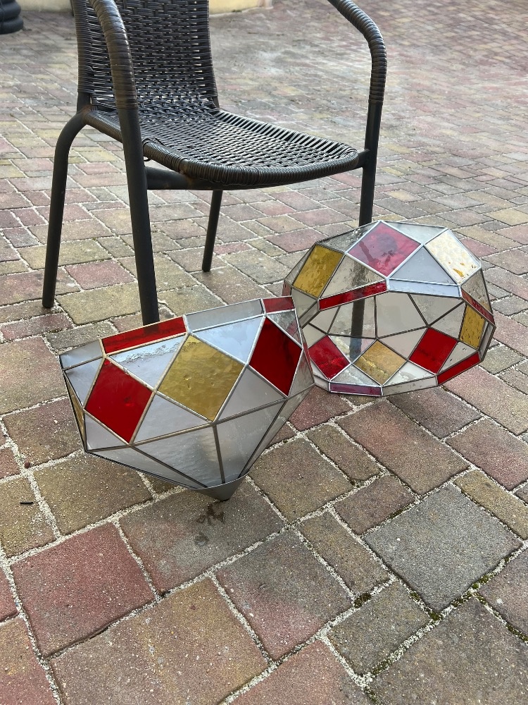 Vitrážové světlo, stínítko - 4