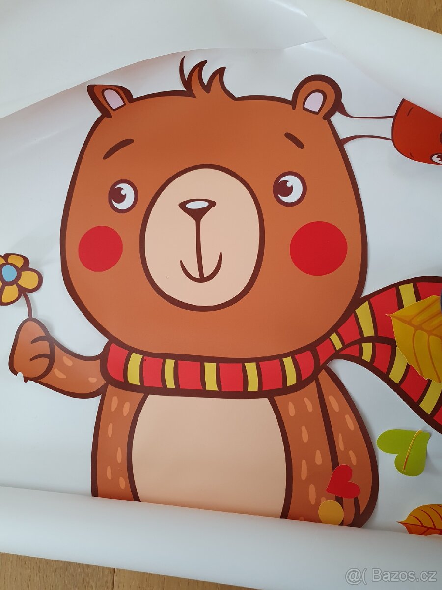 Monitor dechu + 2x postýlka, prostěradla, samolepky na zed - 4