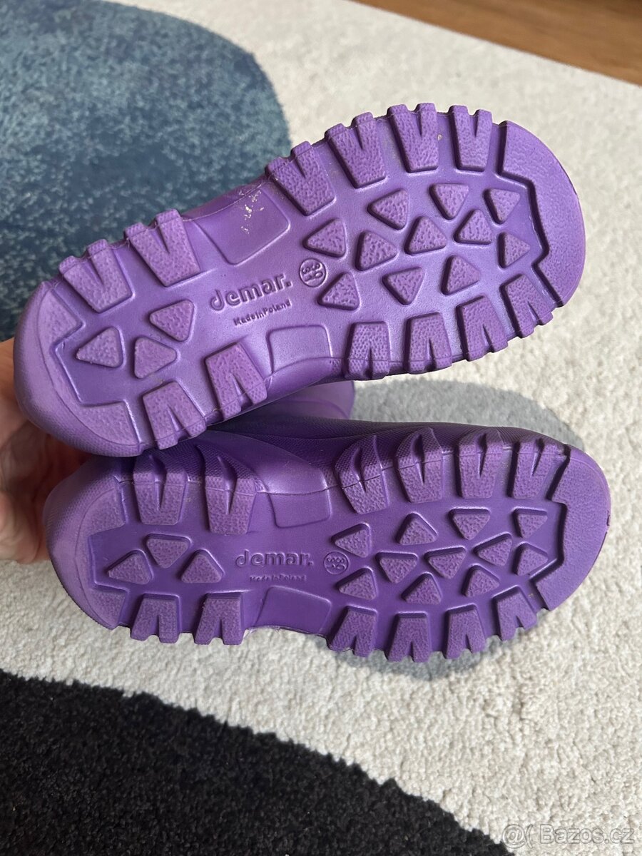 Dětské zateplené holínky Demar vel. 30/31 - 4