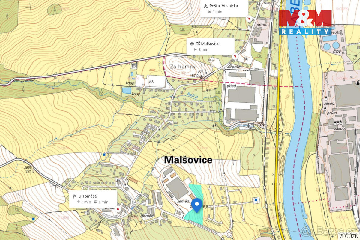 Prodej pozemku k bydlení, 1308 m², Malšovice - 4