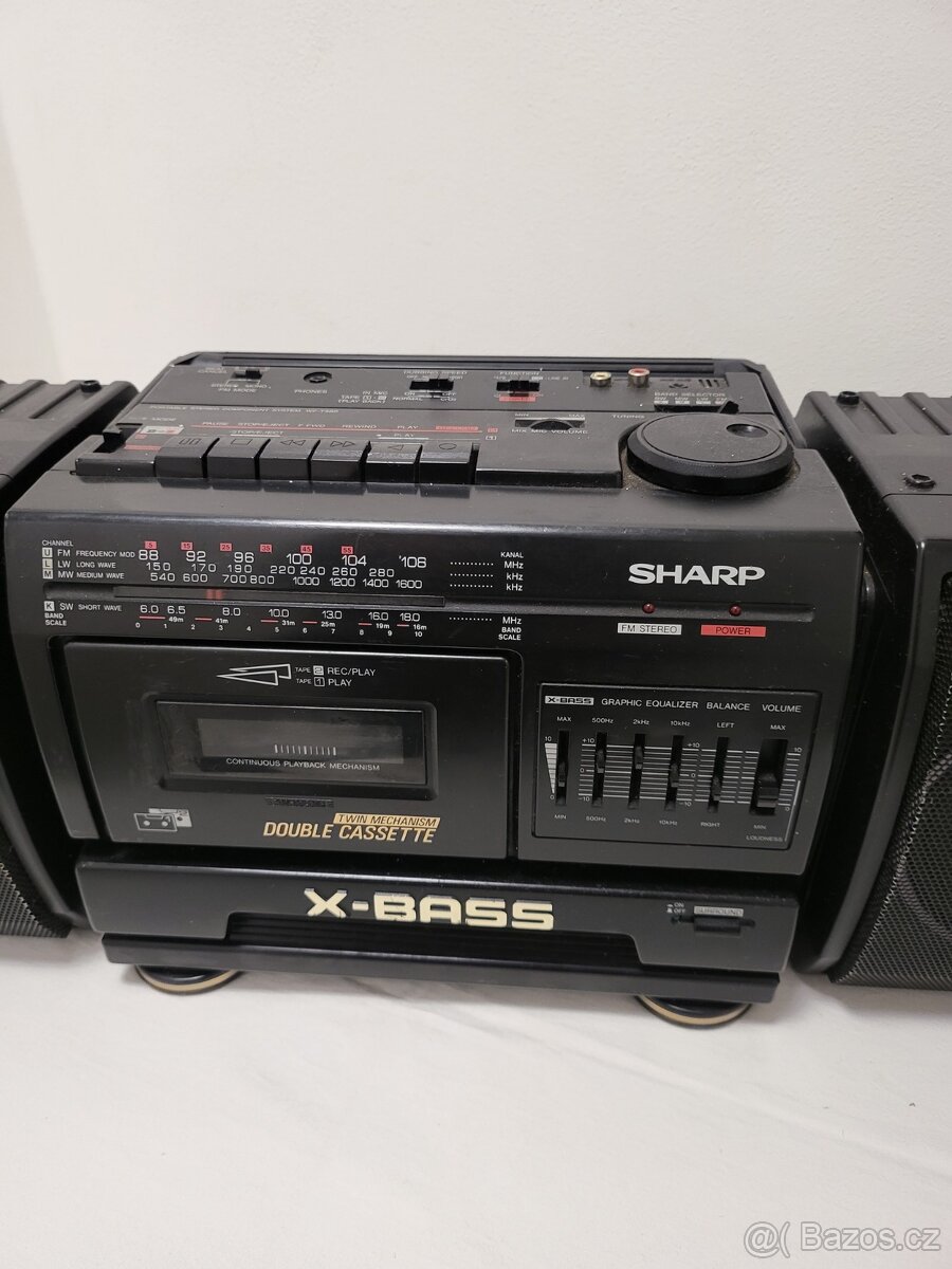hifi, rmg, rádio, BOOMBOX Sharp, starožitnost - 4