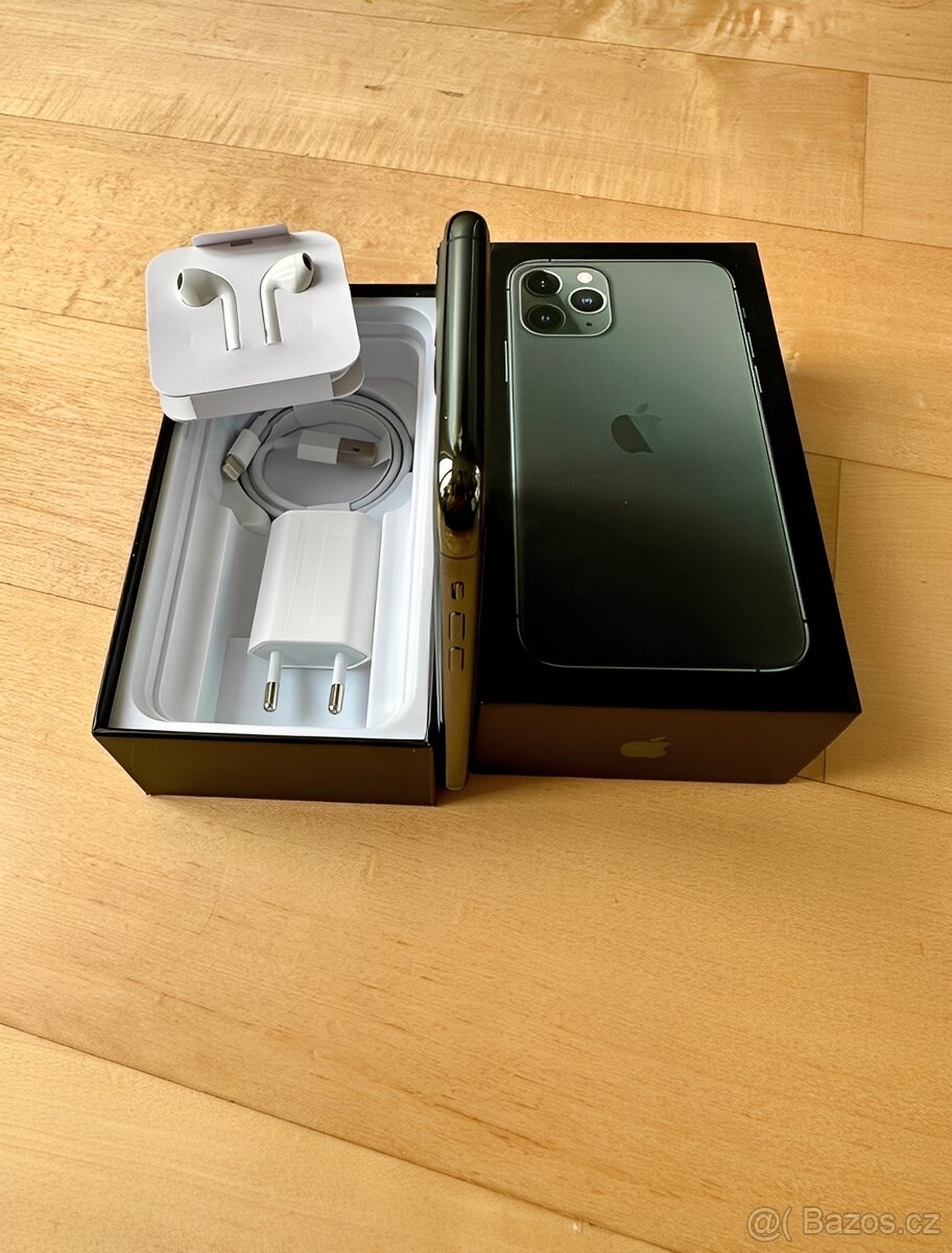 iPhone 11 Pro Midnight Green BATERIE 100% TOP - 4