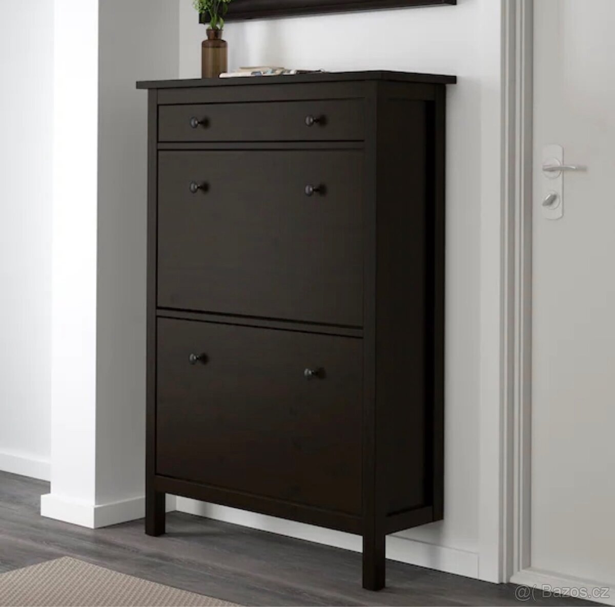 IKEA HEMNES Botník 2 přihrádky 89x30x127cm - 4