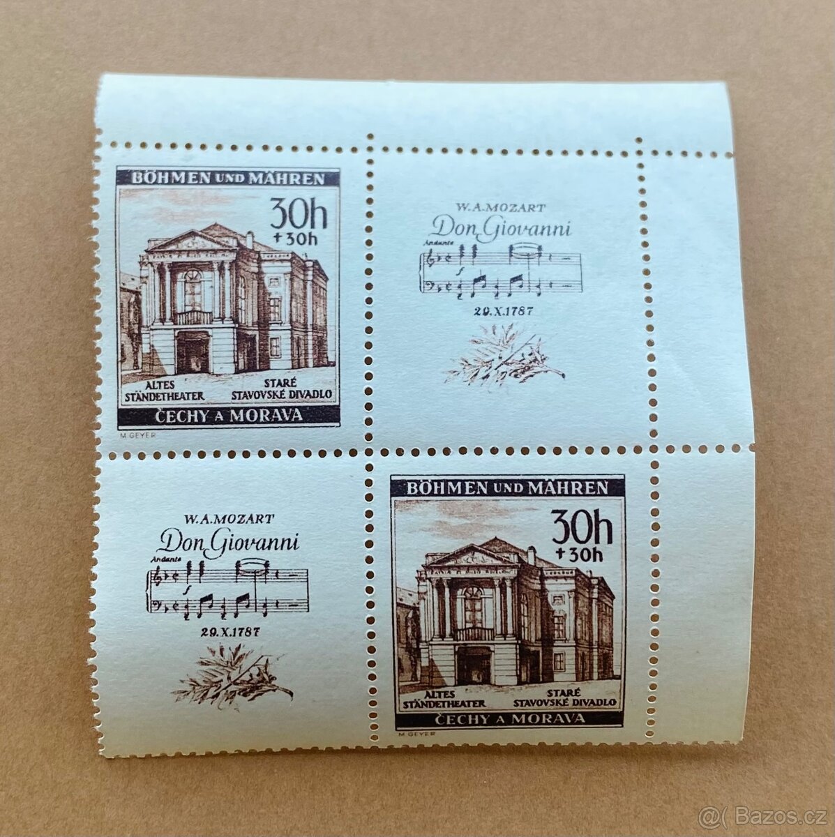 Poštovní známky z období protektorátu - 4