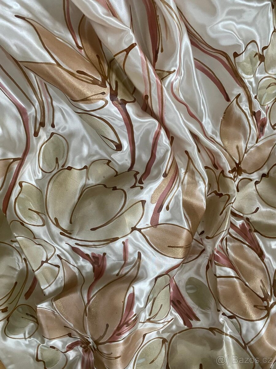 Nádherné luxusní nové hedvábní plesové šaty vyrobené v Itáli - 4