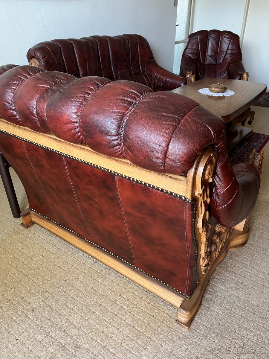 Prodám koženou sedací soupravu - 4