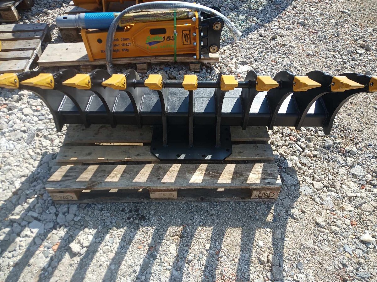 Hrábě pro bagry 8-16t - 4