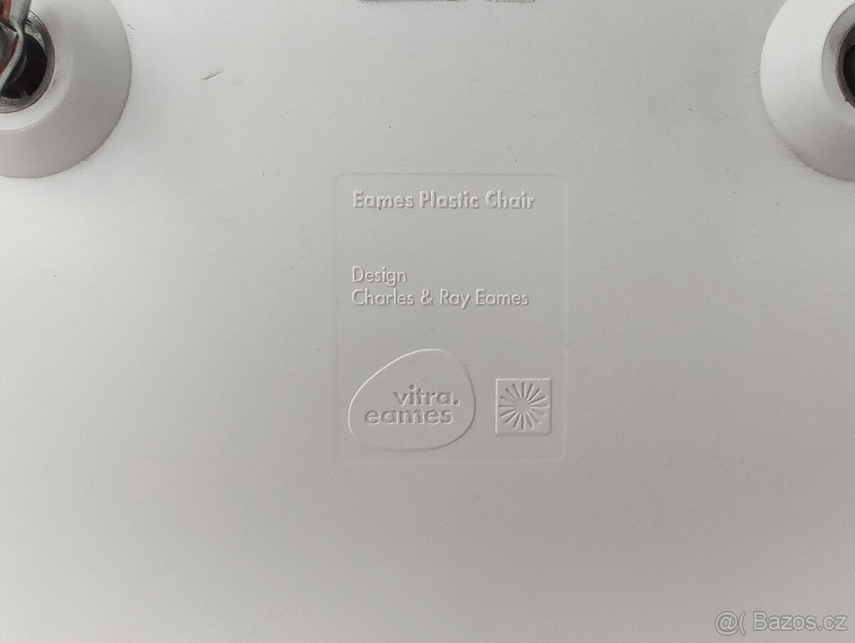 Sada 4x Vitra Eames Plastic Side Chair (DSR) – bílá, chrom - 4
