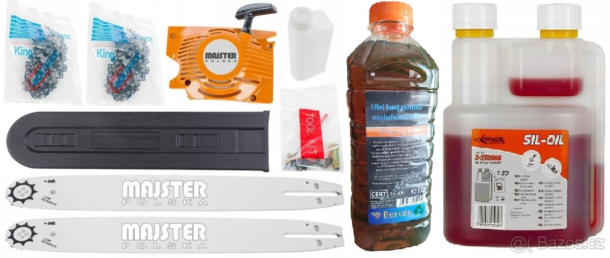 Ruční motorová pila 5,7HP s příslušenstvím - 4