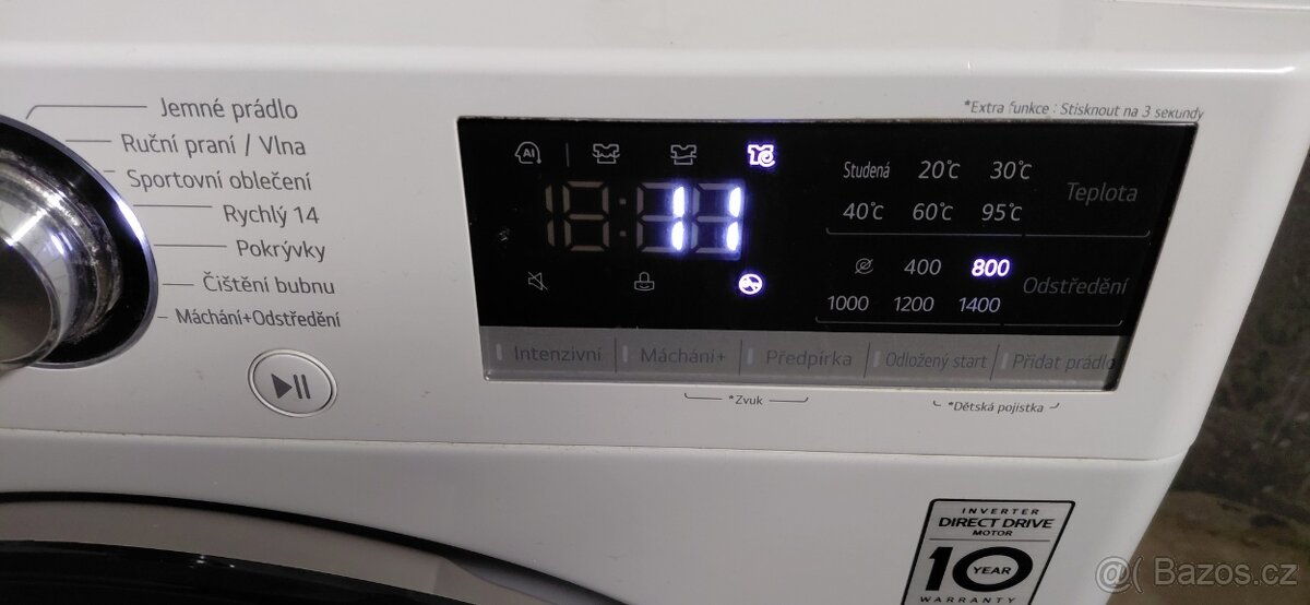 Pračka lg 10,5kg 1400 otaček - 4