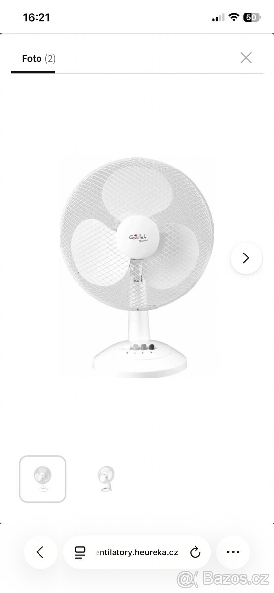 Ventilátor Gallet VEN12 - 4