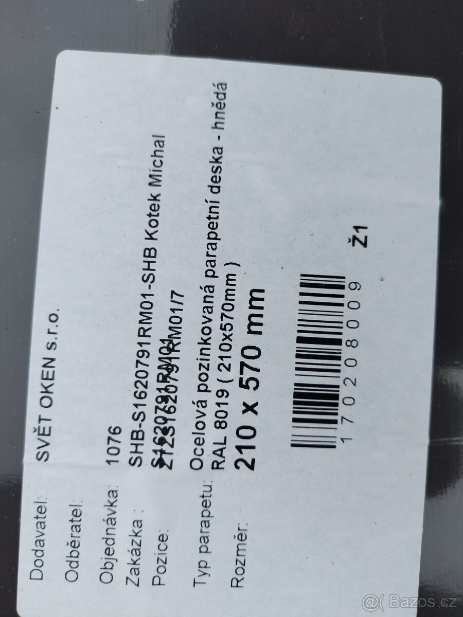 Venkovní parapety - 4