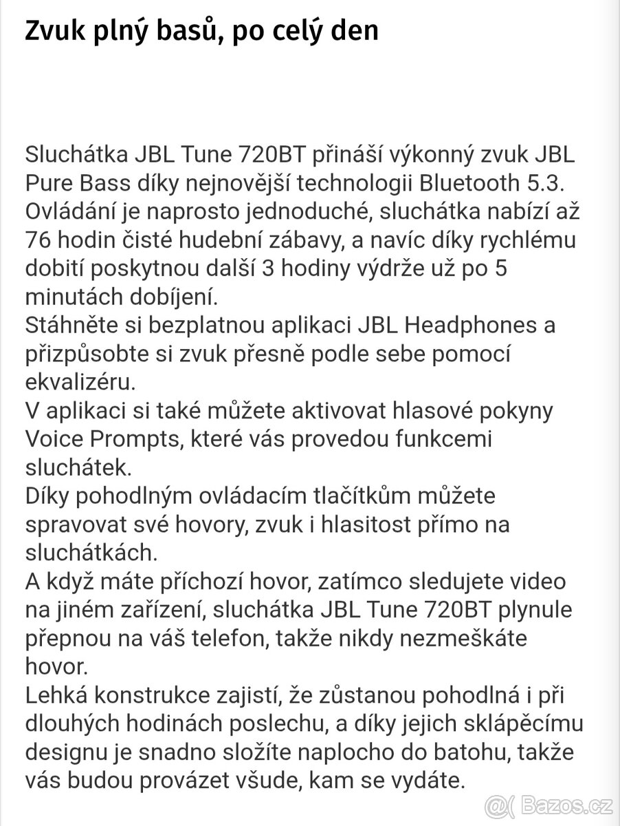 JBL Tune 720BT Black - 4