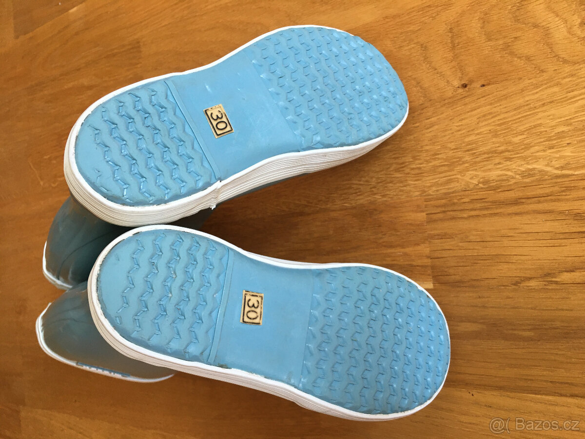 Dětské barefoot kompromis holínky světle modré 30 Aigle - 4
