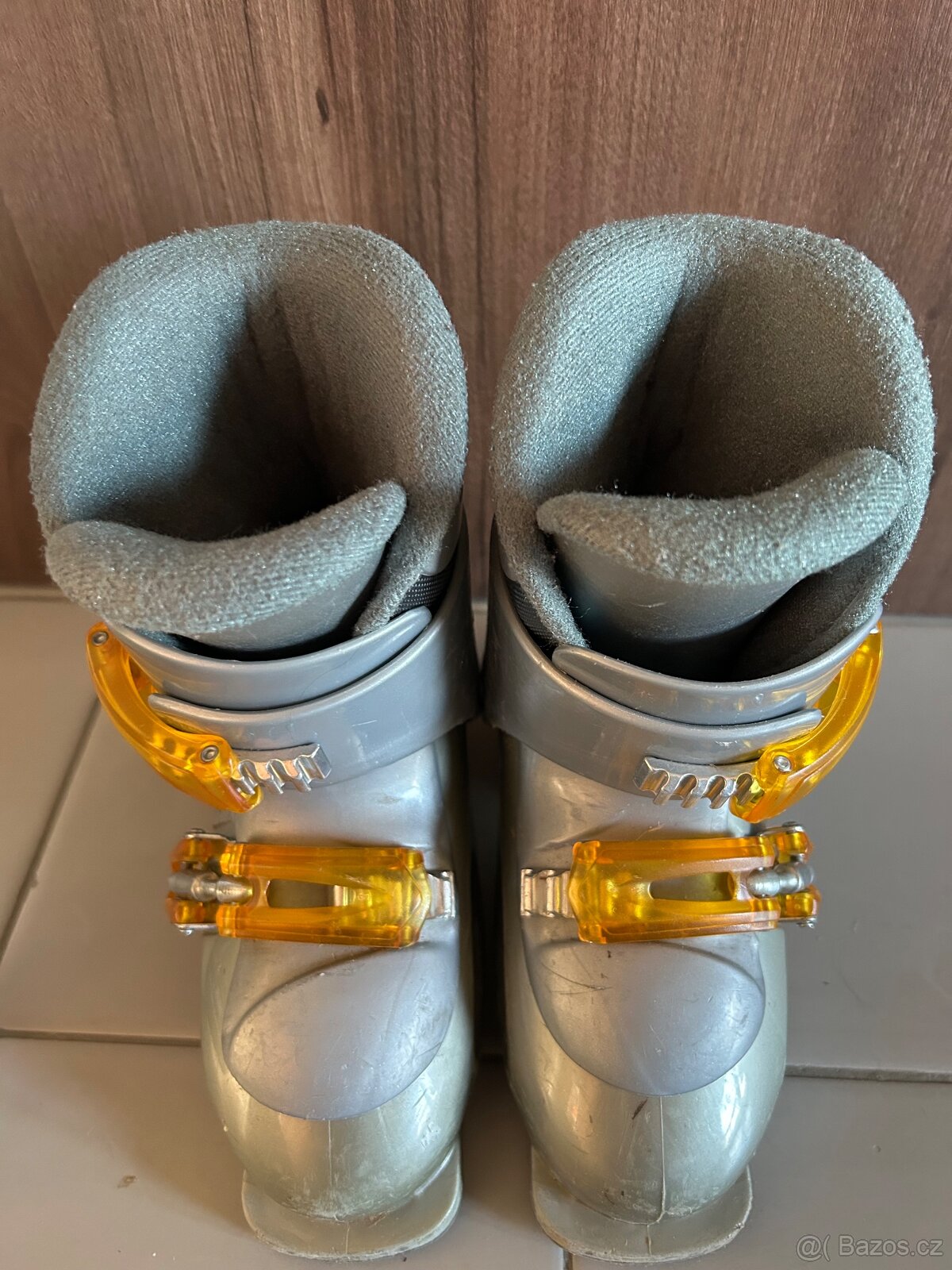 Sjezdové lyže 93cm + lyžáky 19.5 - 4