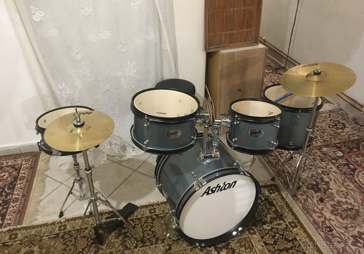 Dětská bicí sada Ashton Joey Drum Grey - 4