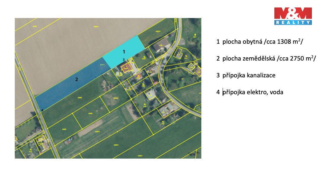 Prodej pozemku k bydlení, 4058 m², Dětmarovice - 4
