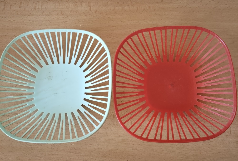 Retro plastové výrobky - košíčky, tácky - 4