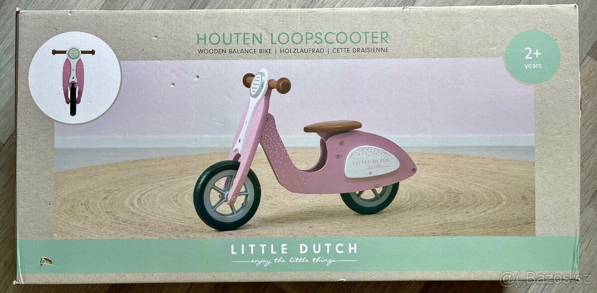 LITTLE DUTCH skútr Pink - 4