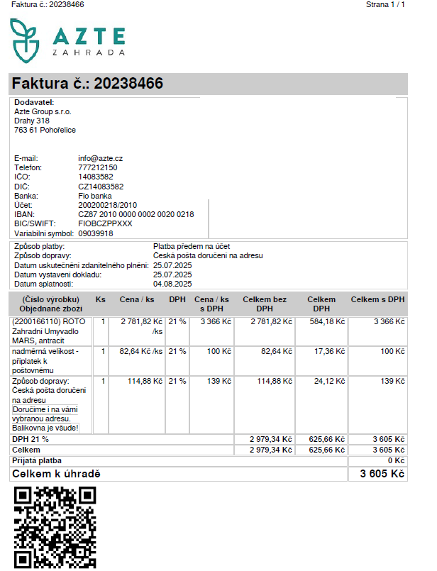 Zahradní umyvadlo Mars, Nové - 4
