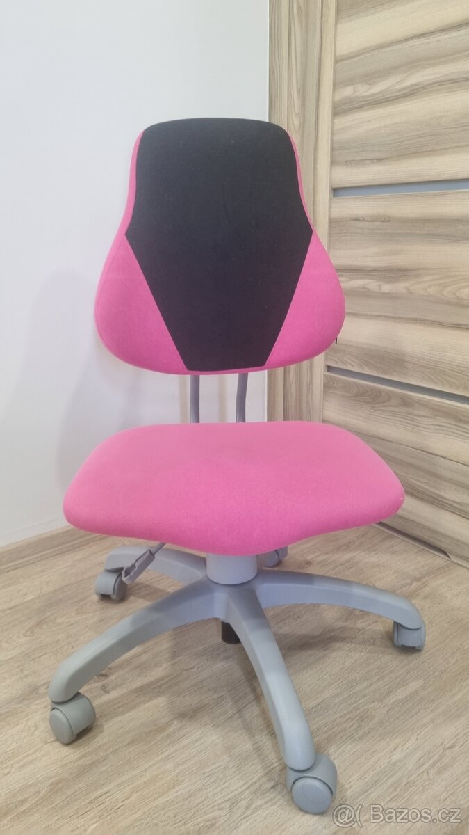 OTOČNÁ ŽIDLE PRO MLÁDEŽ, černá, pink - 4
