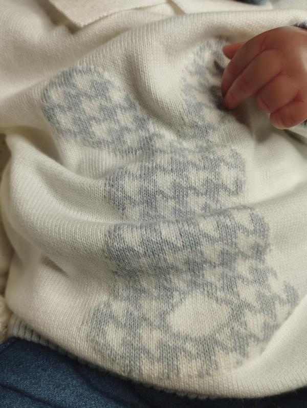 Zajíčková 2 dílná sada - 48% merino - 4