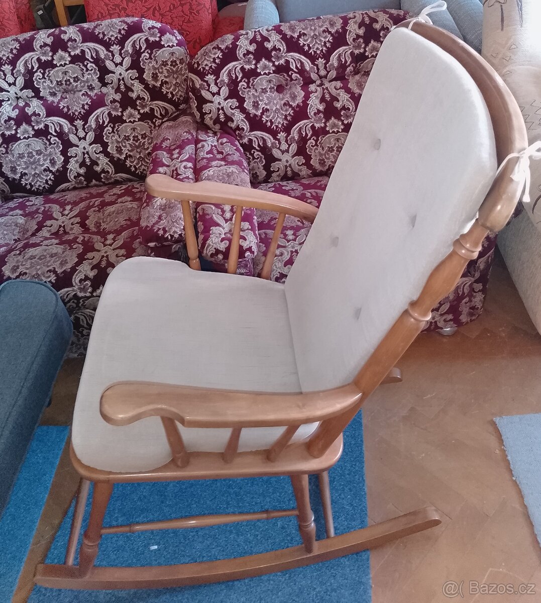 Celo dubové houpací křeslo - 4