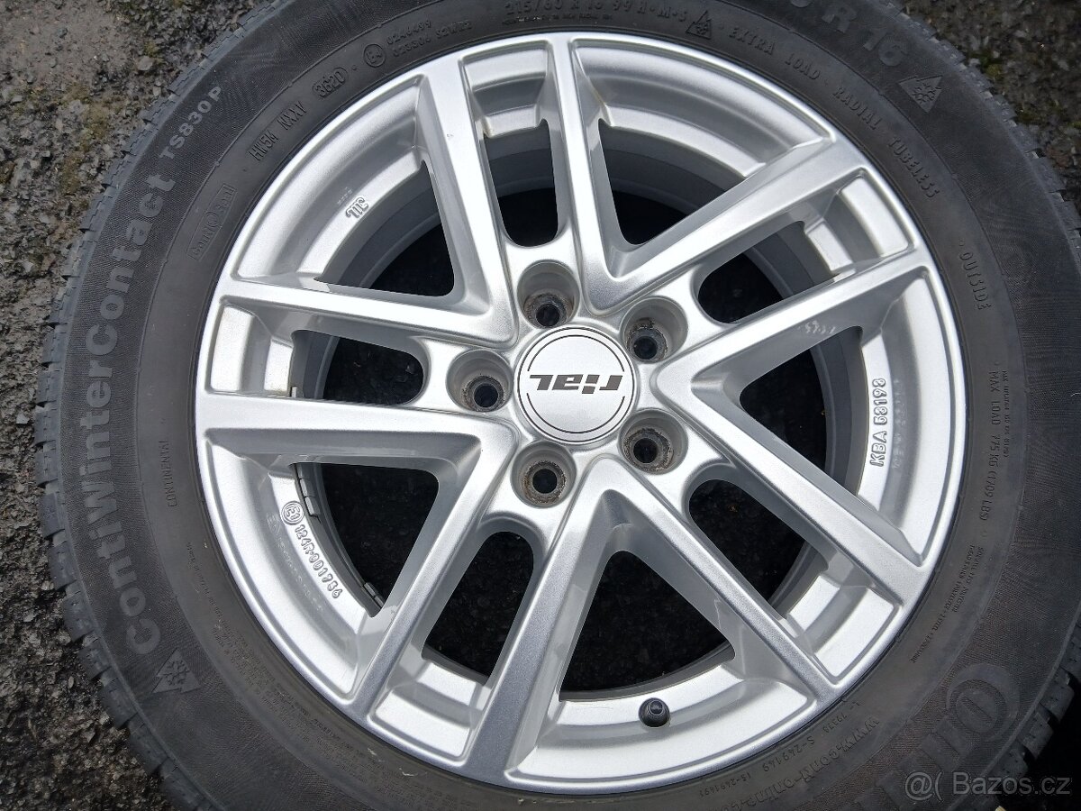 Sada ALU kol Rial 215/60R16 zimní - 4