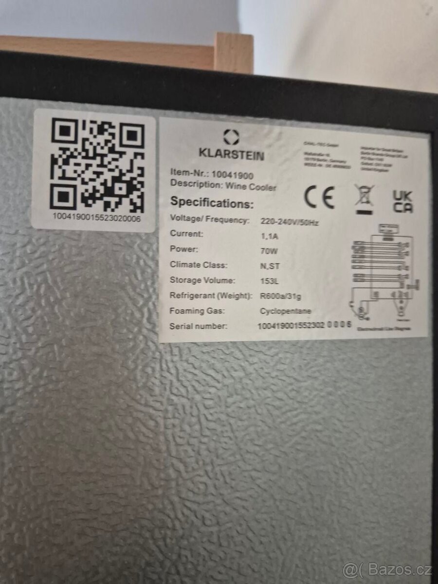 Vinotéka Klarstein 153 L – dvouzonová - 4