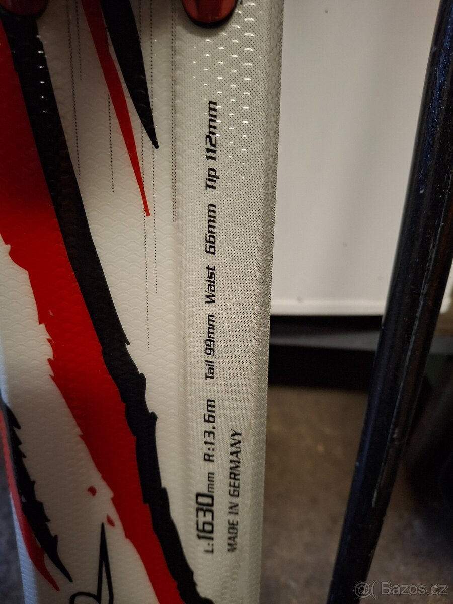 Lyže Tiger Volkl 163 cm s lyžáky a hůlkami blizzard - 4