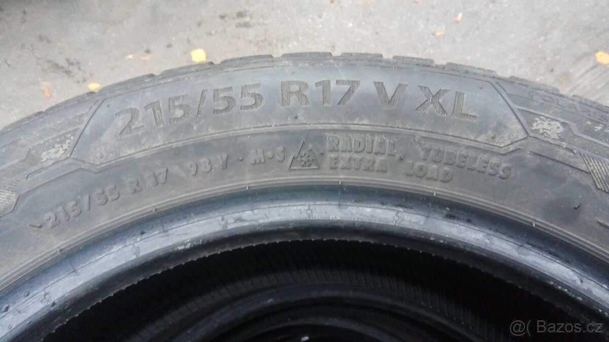 Barum Polaris 5 215/55 R17 5-6mm - sada 4ks, cena za sadu - 4