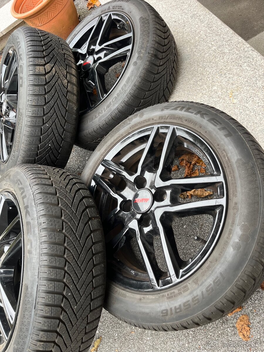 4x Alu Kola 4x108 r16+zimní pneu - 4