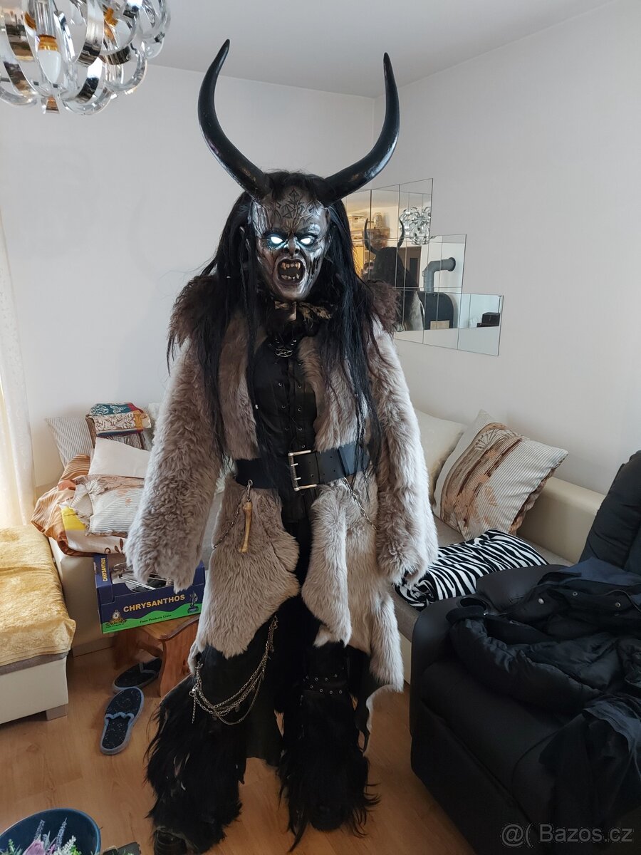 Krampus maska + kozich - 4