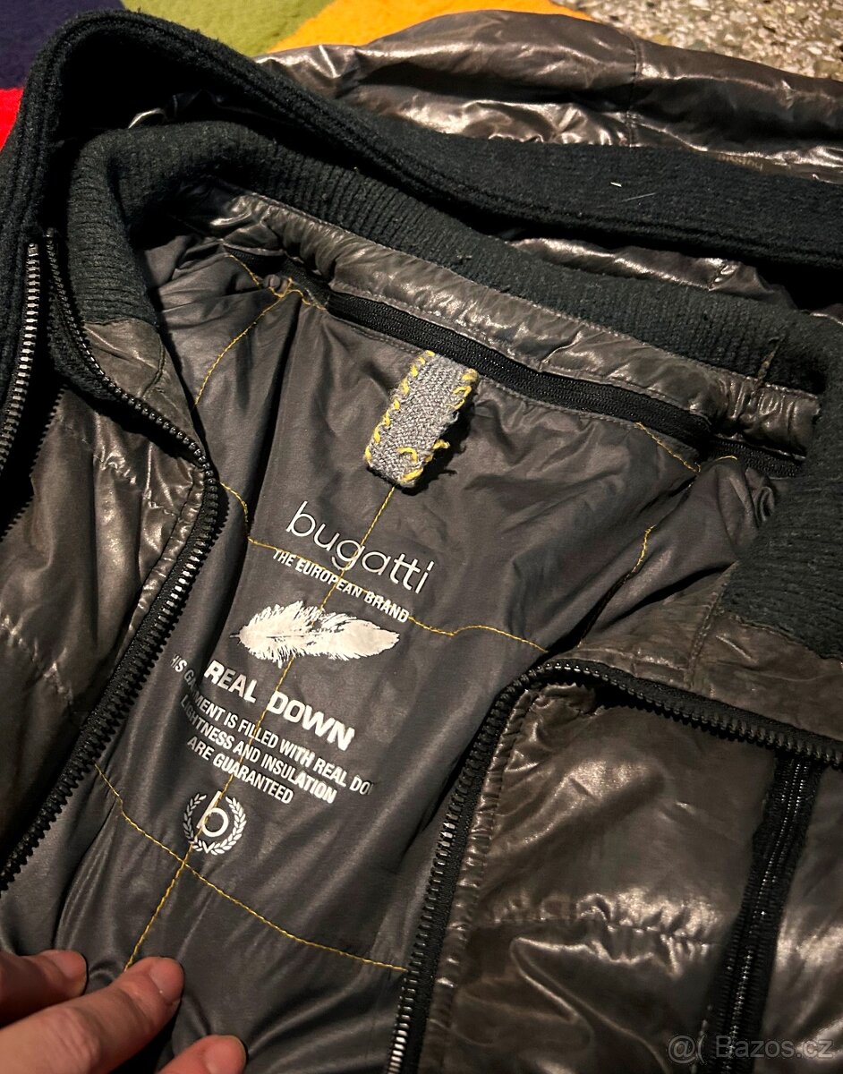 BUGATTI STYLOVÁ PÁNSKÁ ZIMNÍ BUNDA-PÉŘOVKA-PEŘÍ XXL 🤩💪🏽 - 4