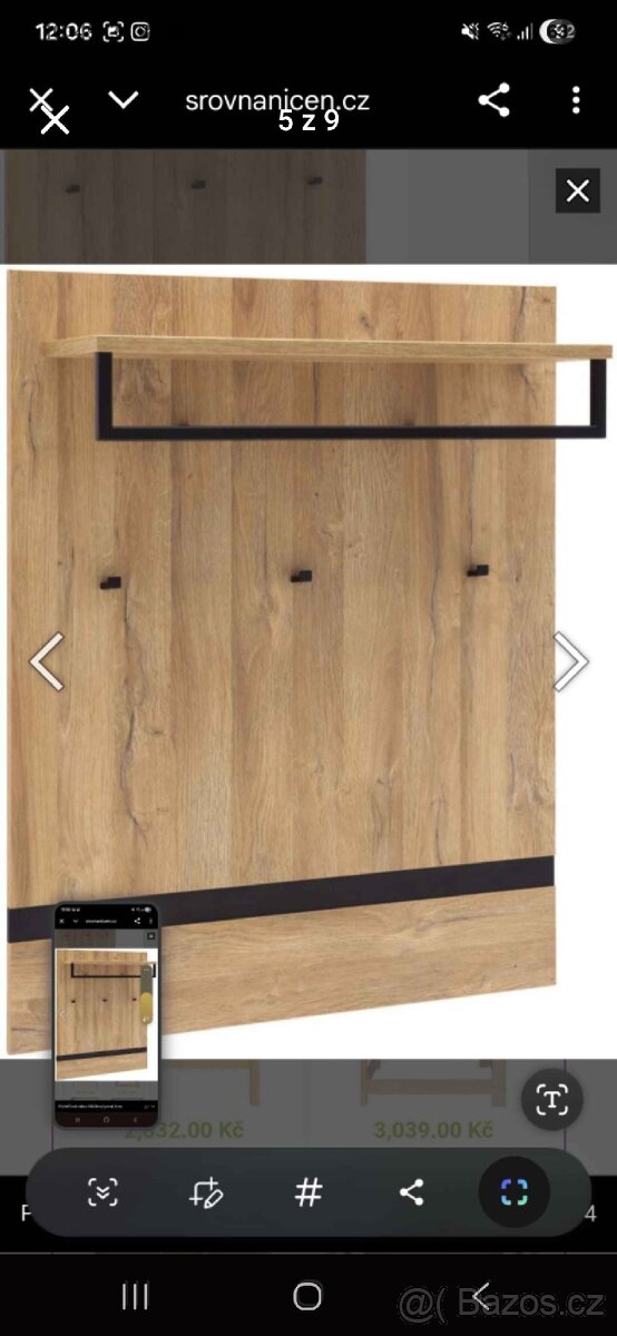 Předsíňová sestava, botník, věšák - 4