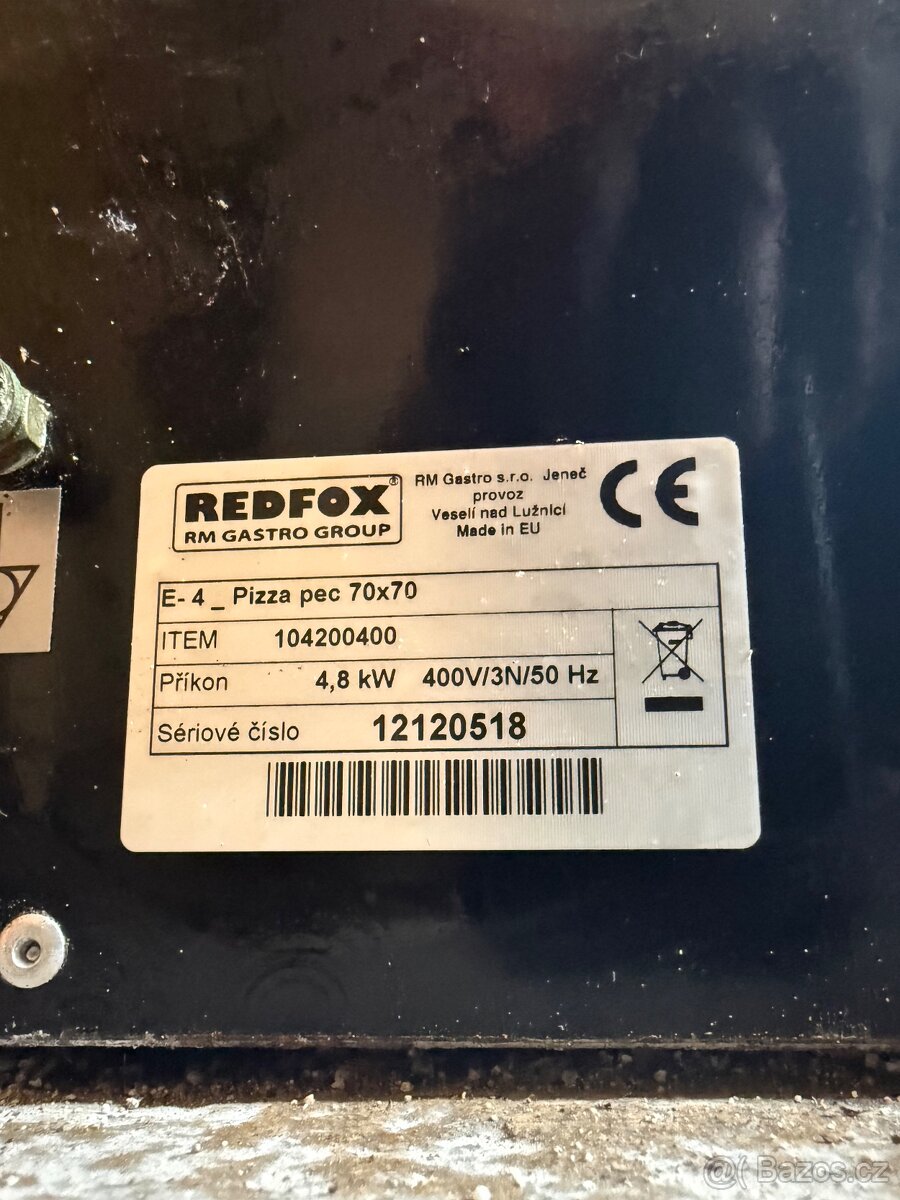 Pizza pec REDFOX 70x70 - 4
