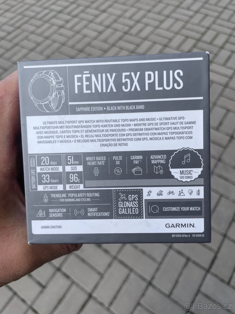 Prodám garmin fenix 5x plus saphire edition - 4