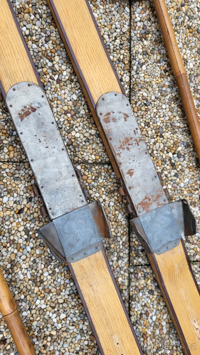 Staré dřevěné lyže Sulov - 4