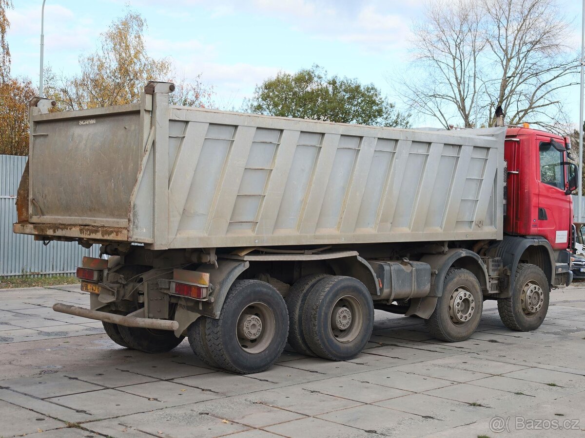 Scania R 124, 8x6, BORDMATIC, HARDOX, TŘÍSTRANNÉ SKLÁPĚNÍ, D - 4