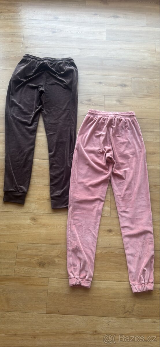 2 x sametove teplaky, vel. 170 - 4