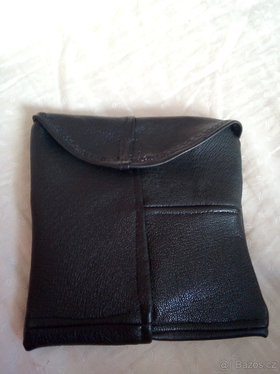 kožená kabelka,vintage kožená taška,menší taška - 4