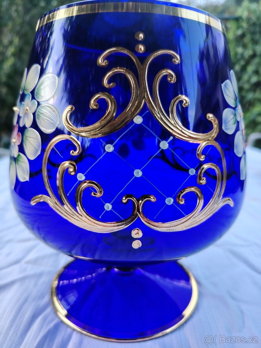 Velké modré skleněné číše - 4