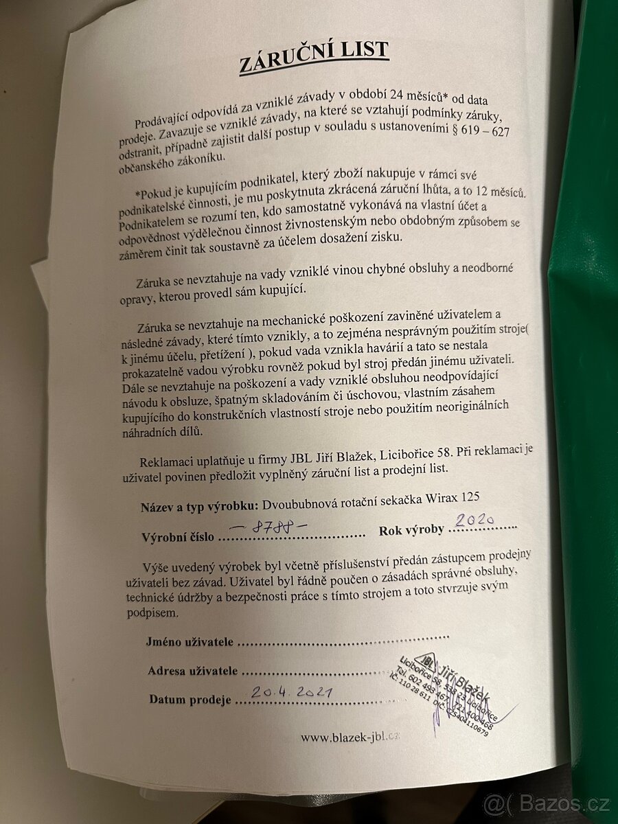 Bubnová sekačka Wirax 125 - 4