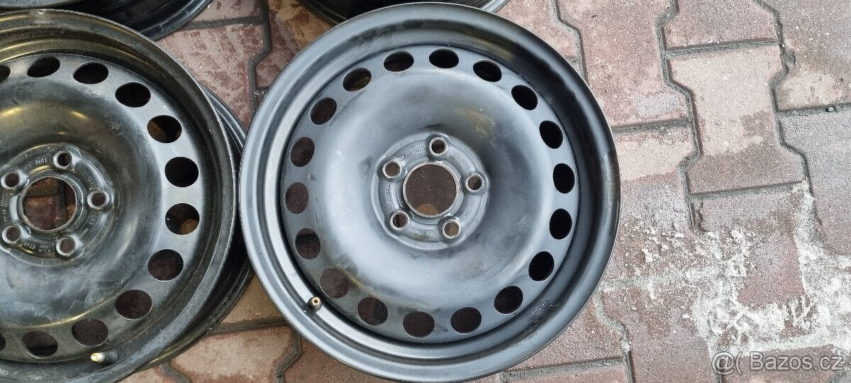 Plechové disky VW Polo 5x100 5,5x15 ET40 Škoda Fabia 4 IV - 4