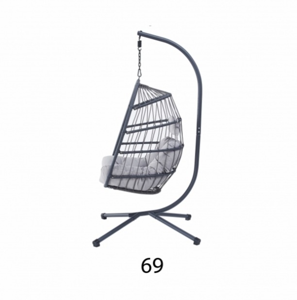 Závěsné křeslo (houpačka) šedá barva - 4