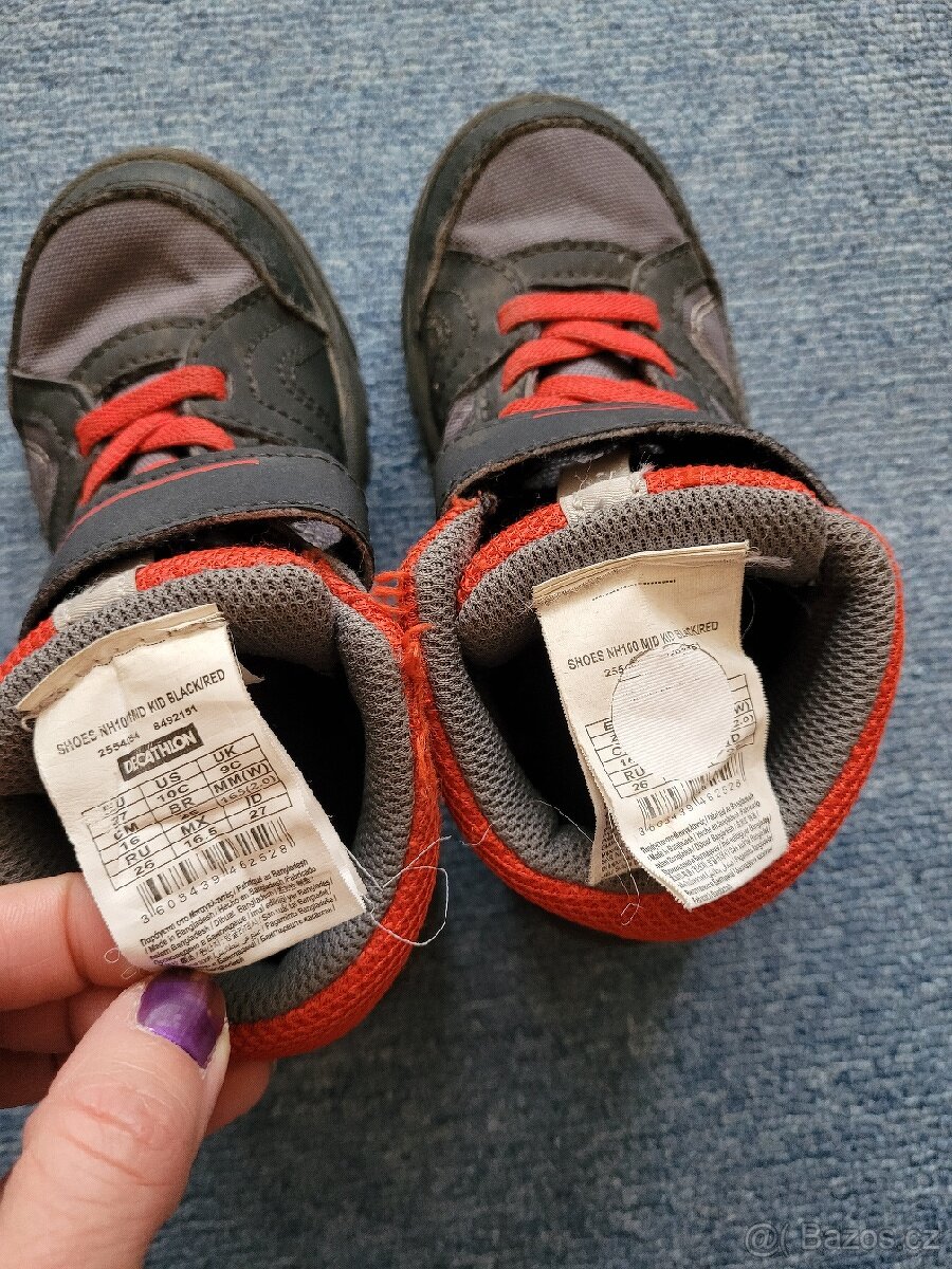 Kotníkové boty Decathlon vel.27 - 4