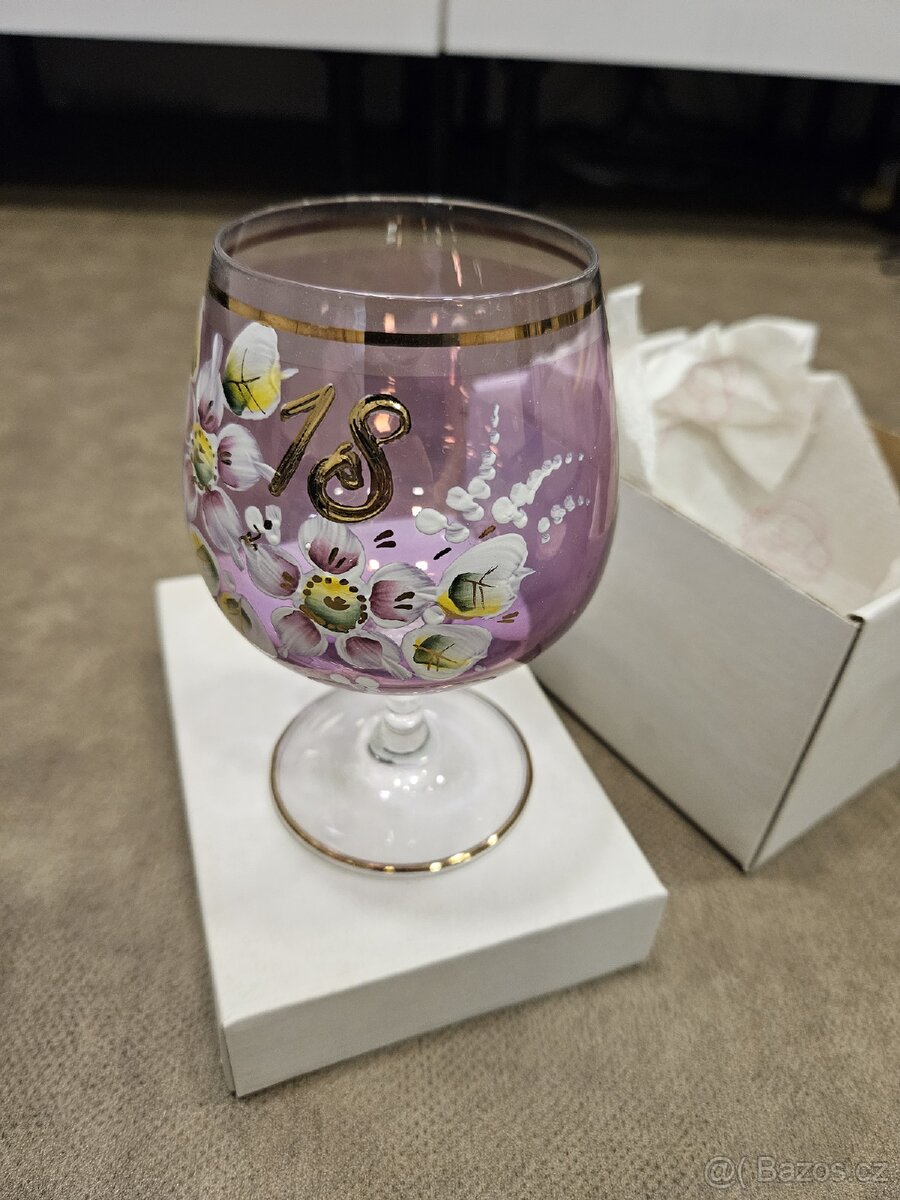 Výroční sklenice k 18. narozeninám CZ výroba - 4