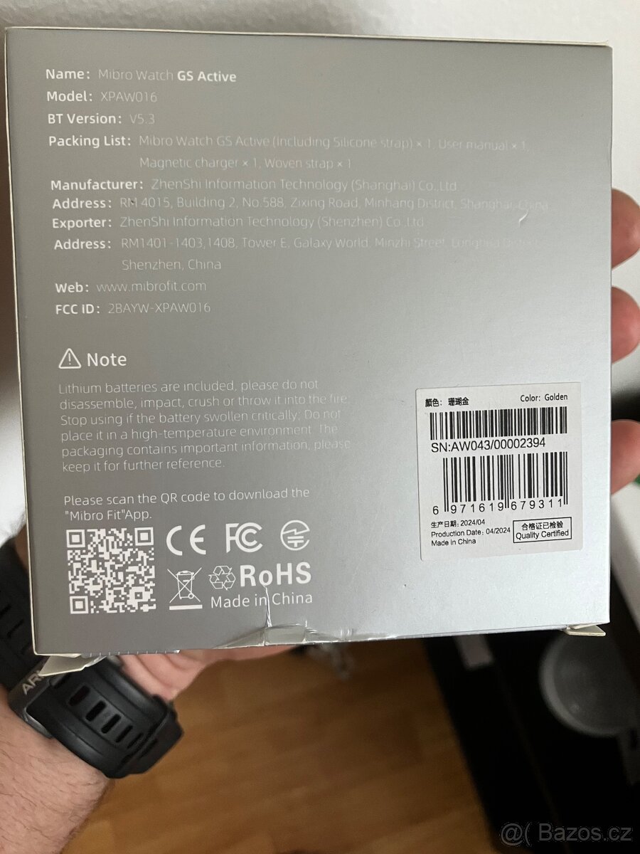 Chytré hodinky v češtině Mibro GS Active - 4