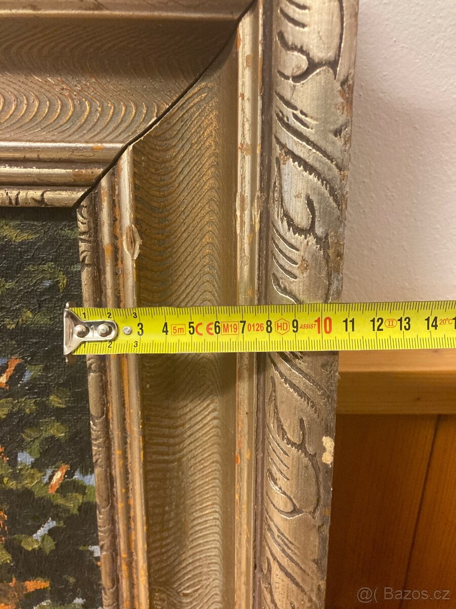 Obraz chaty v lese 120x105 cm Plecháč Prosecký František - 4