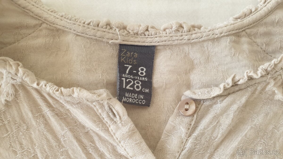 Šaty s nastavitelnými rukávy vel 128 - 4